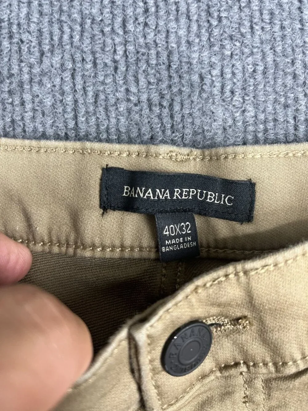 Banana Republic Mens Khaki Chino Pants 40X32